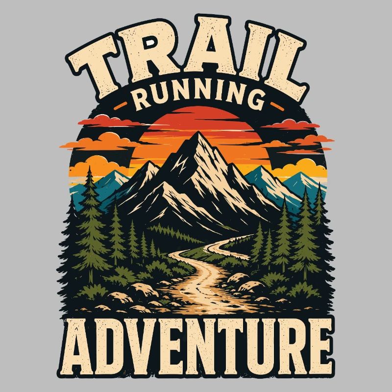 Aventure de course en sentier