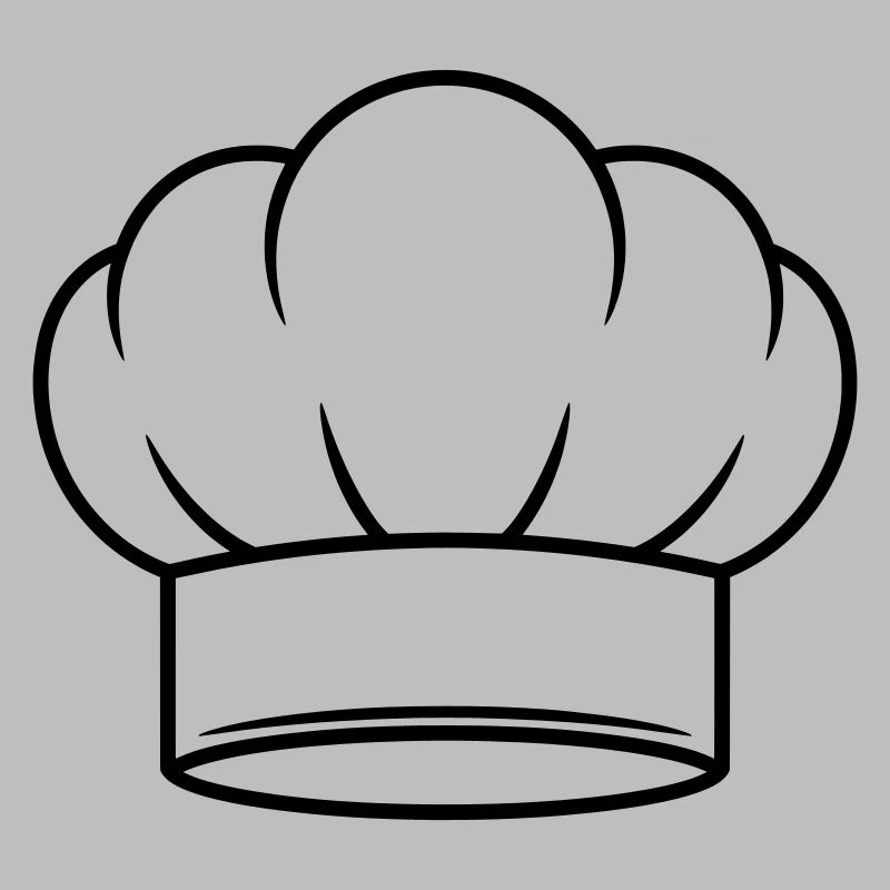 Conception d’icônes vectorielles de chapeau de chef