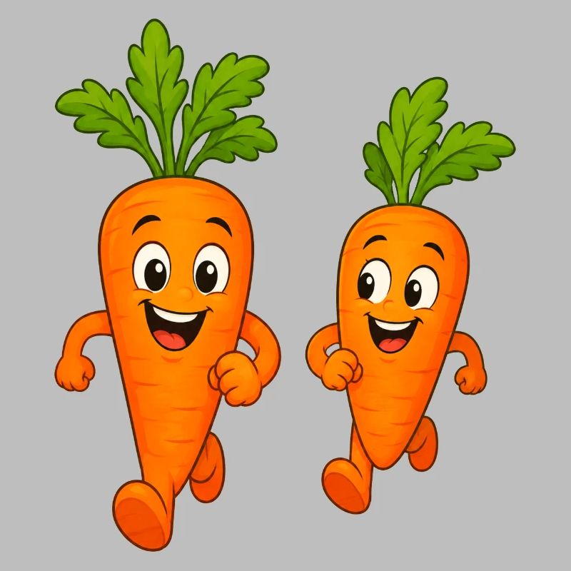Carrots while jogging