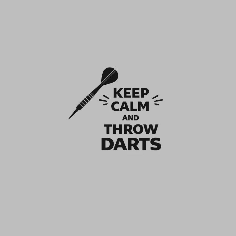 Darts Ruhe Typografie
