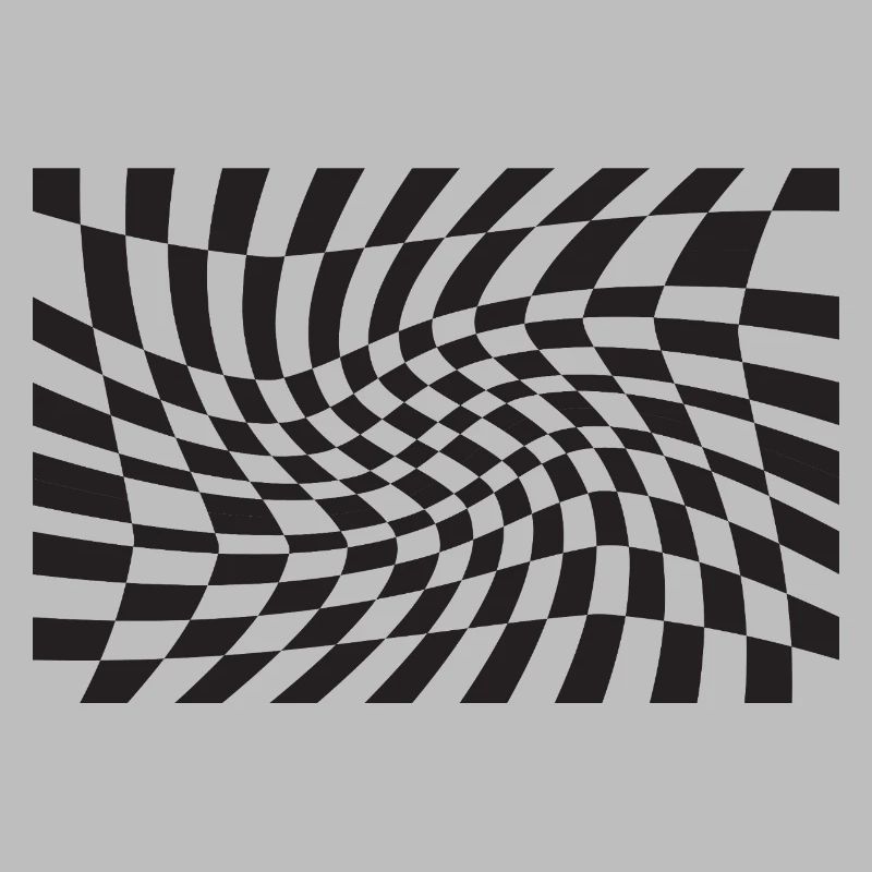 Spirale optique à checker déformé