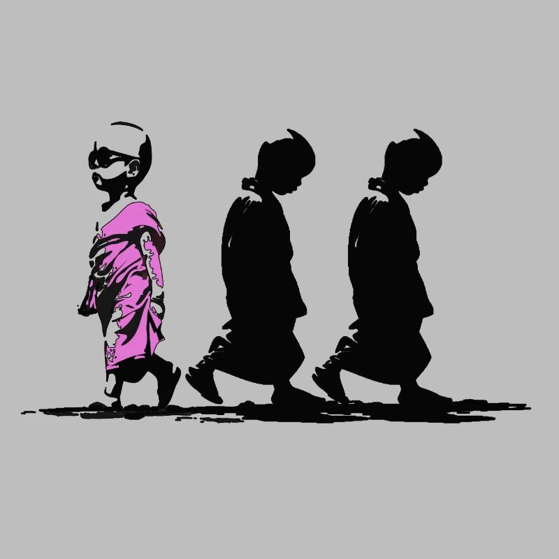 Neonpfad der Stille, sei anders