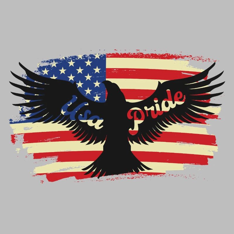 American Pride Eagle on Flag