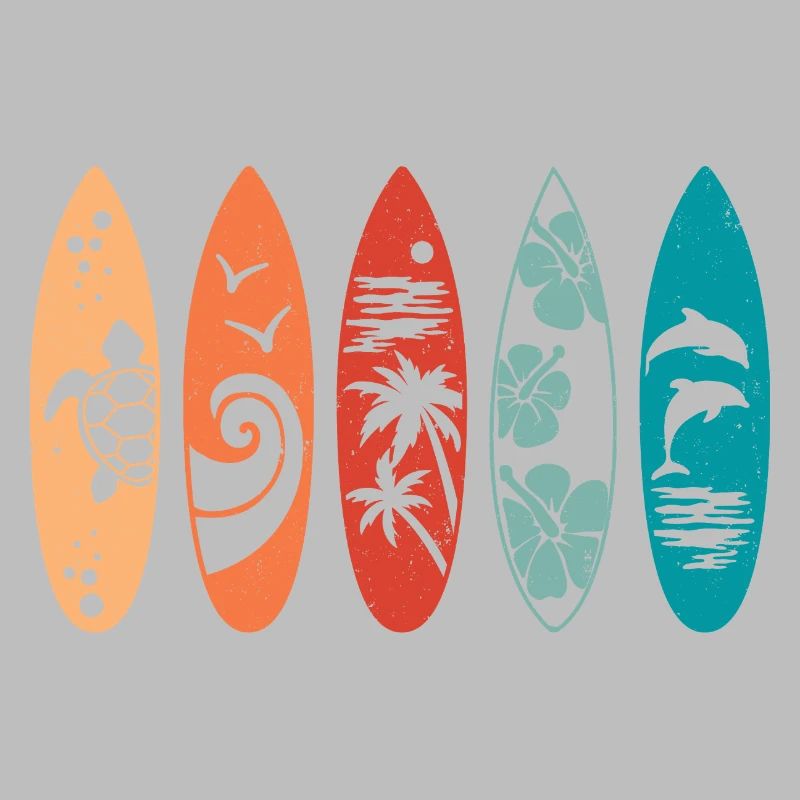 Planche de surf rétro