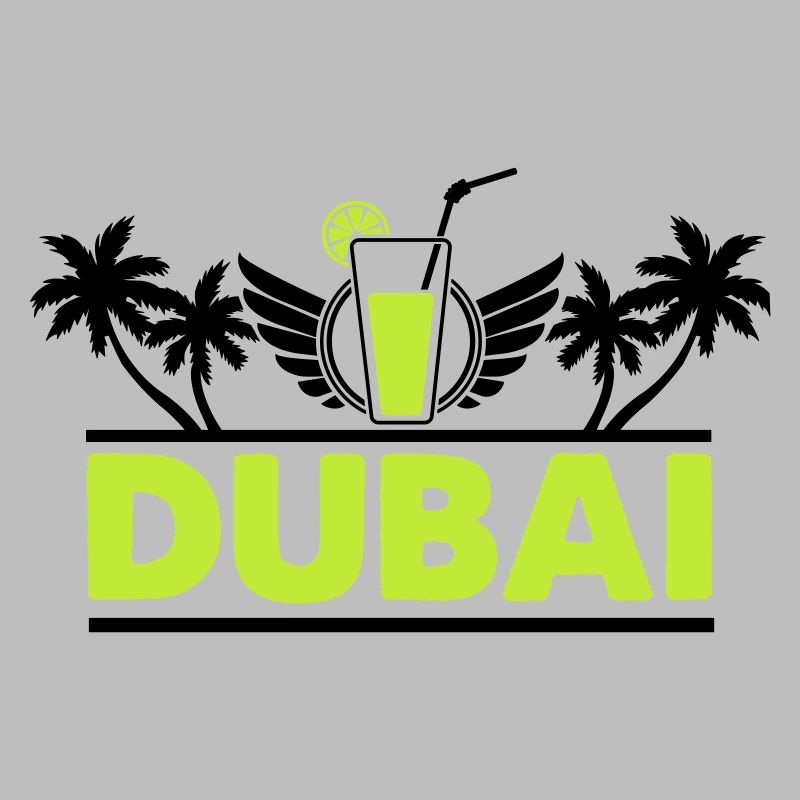 Logo néon de la boisson au citron vert de Dubaï