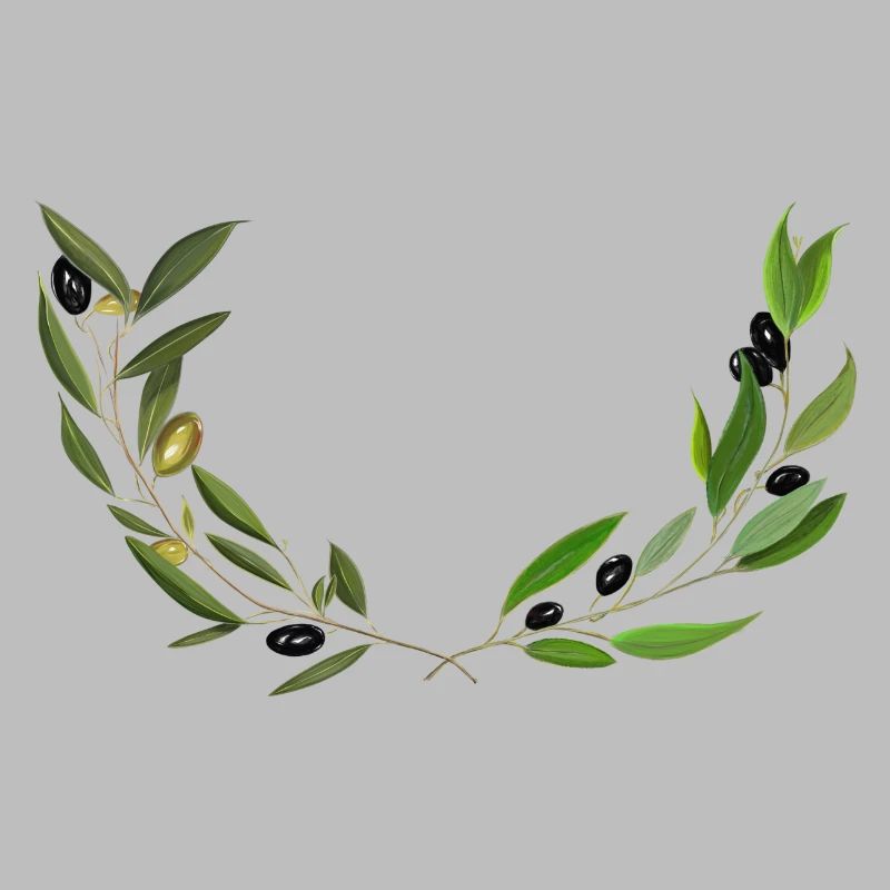 Olive branches Marseille handmade