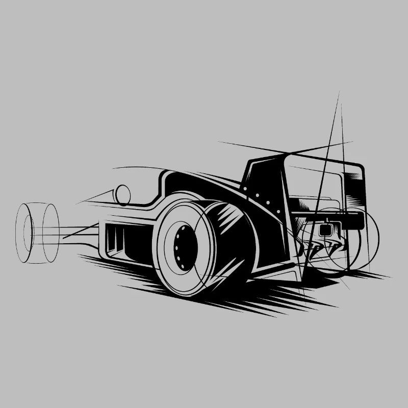 Icône d’illustration de formule Icône de logo de course automobile