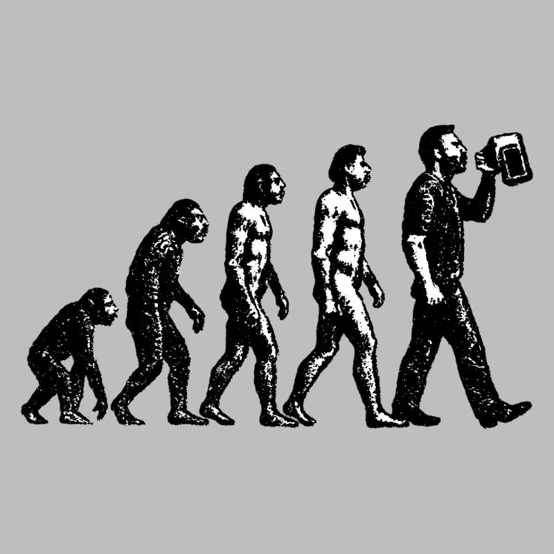 Évolution vers le design grunge du buveur de bière