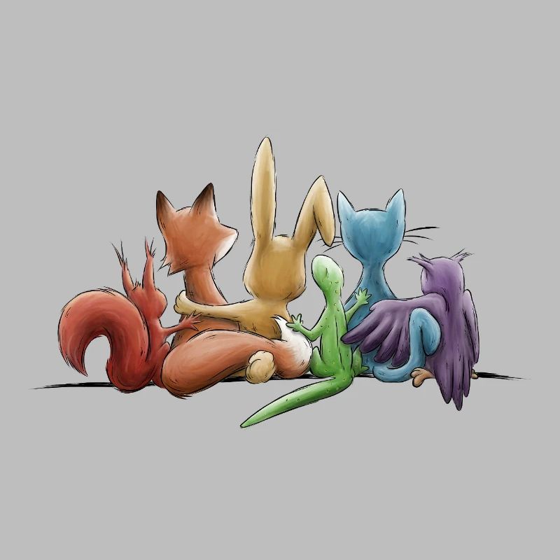 Rainbow Animals for Tolerance and Diversity