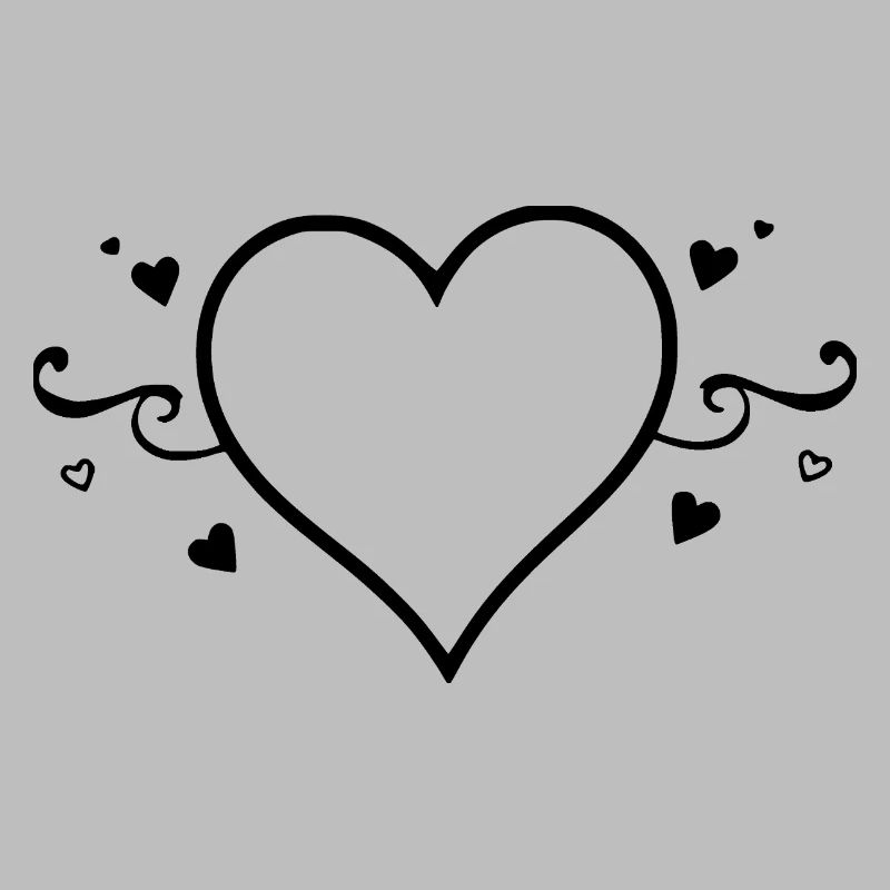Black Heart Valentine's Day Gift