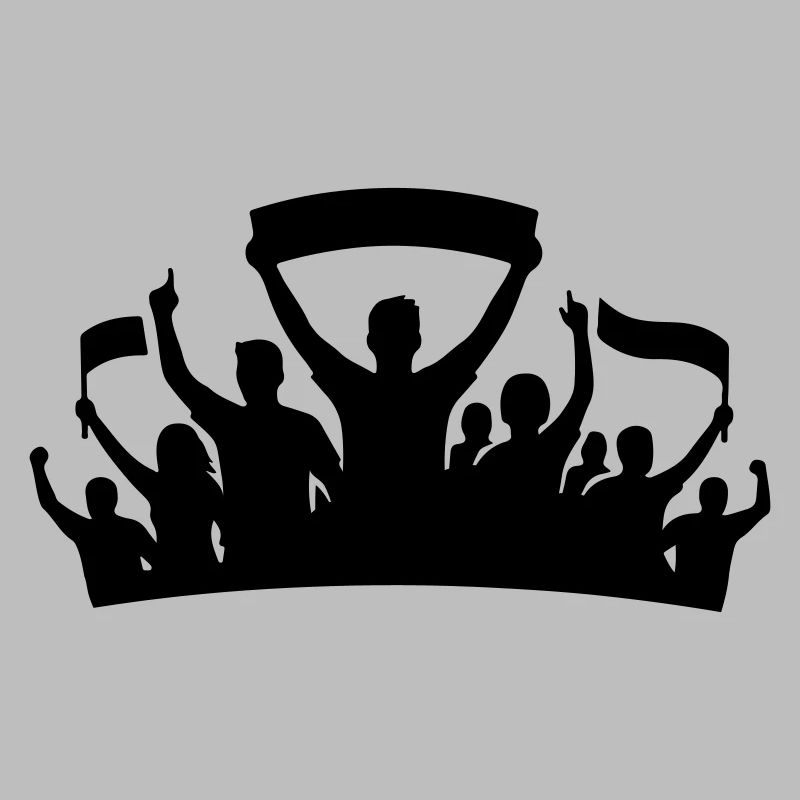 Fans Group Silhouette