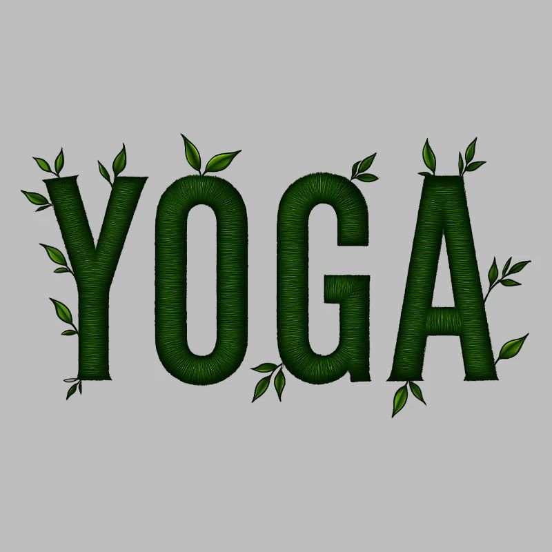 Yoga Vert Feuillage Texturé