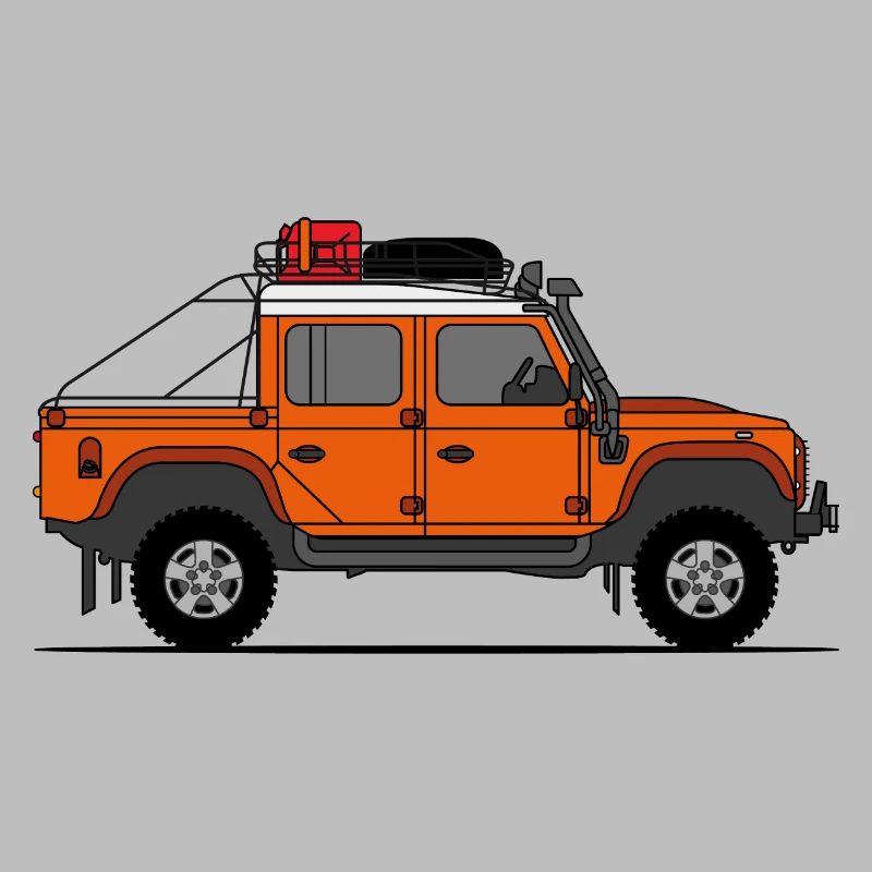 Defender Double Cab Offroad Orange