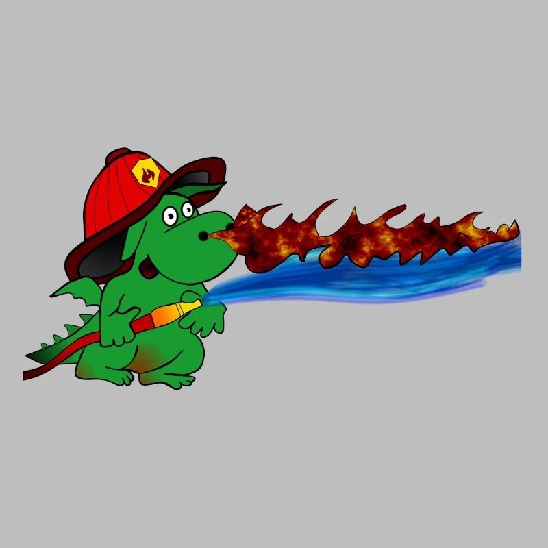 Fire Dragon Firefighter Hero Gift