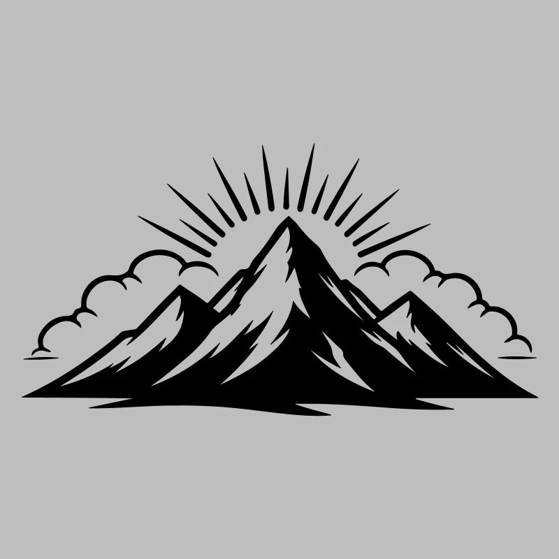 Mountains Clouds Peaks