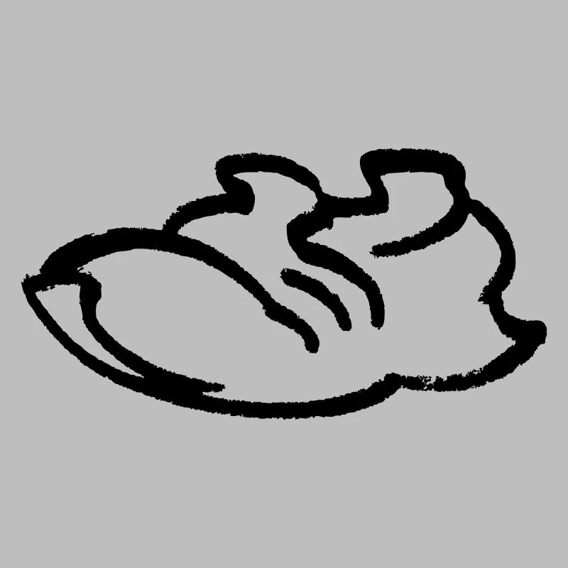 Contour de la chaussure de course