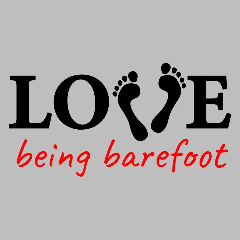 love being barefoot Version 2 - love to be barefoot