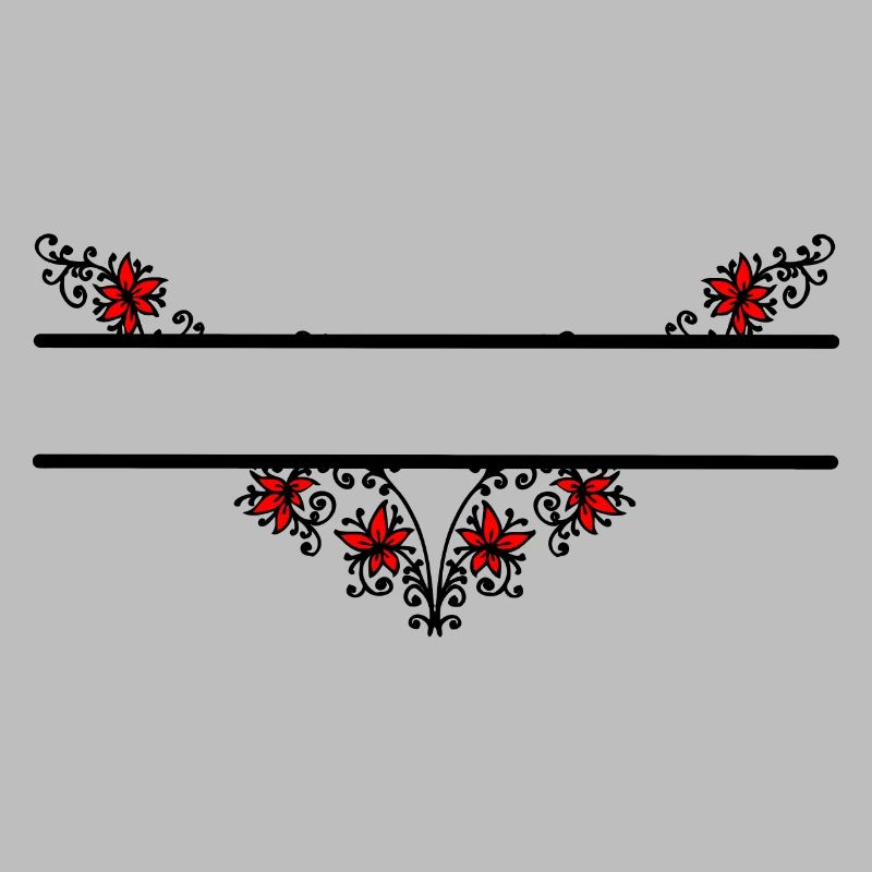 Bannière décorative de fleur