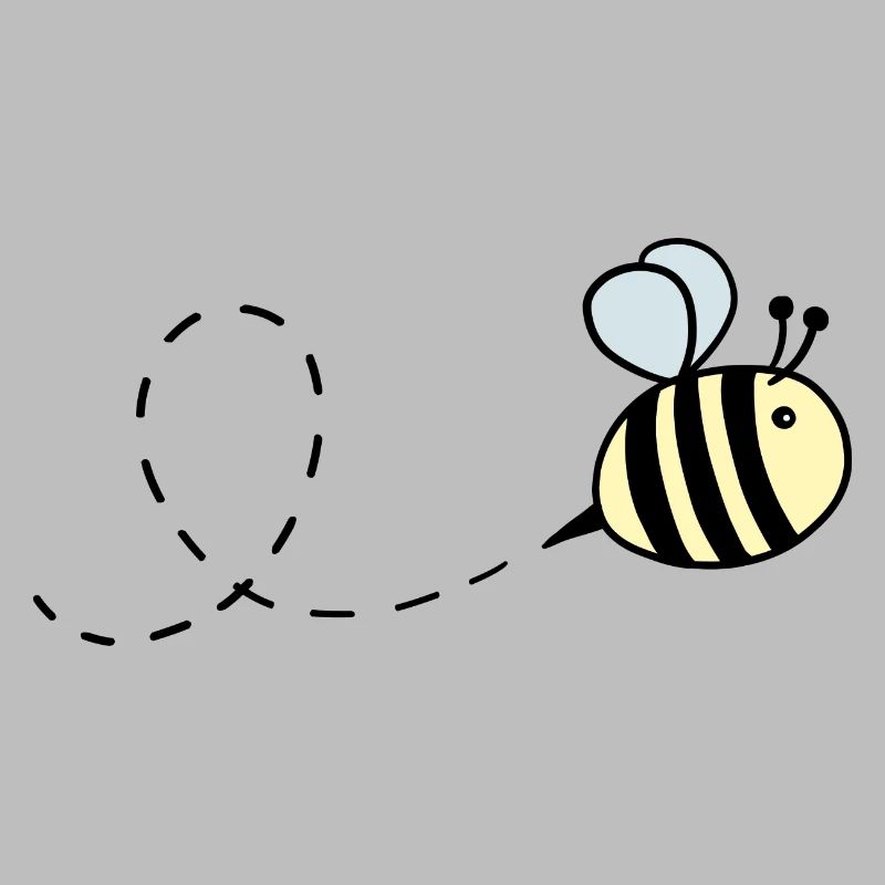 Hummel pastell fliegend