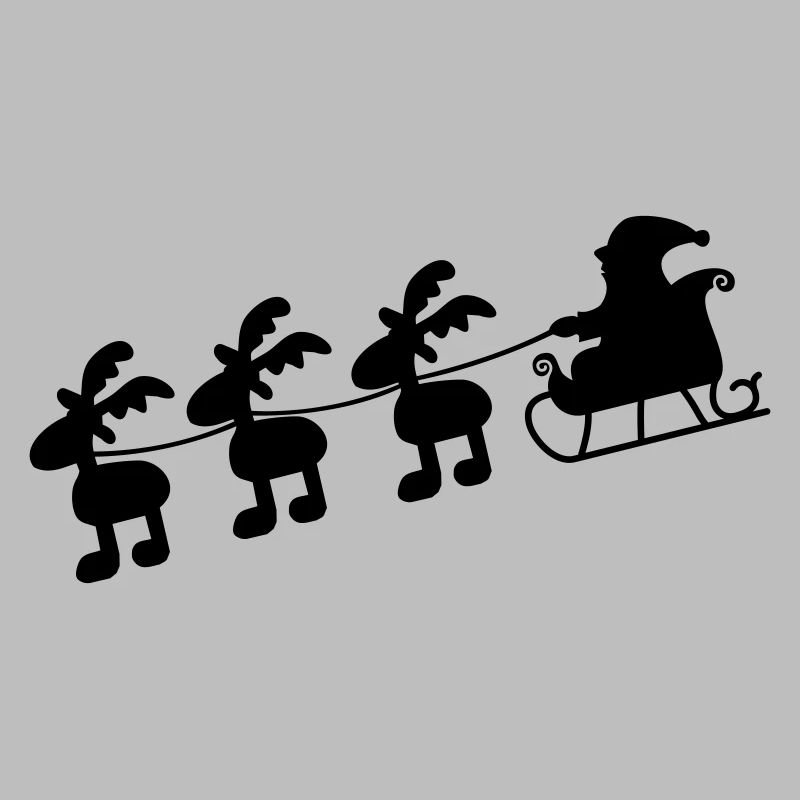 Weihnachtsmann mit Schlitten