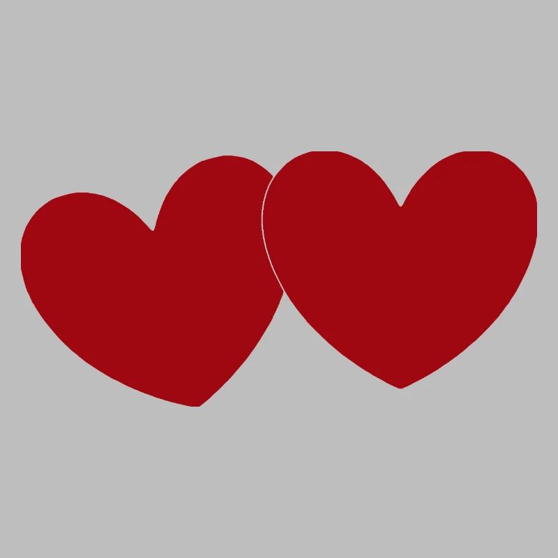 2 rote Herzen Herz rot Geschenk Valentinstag