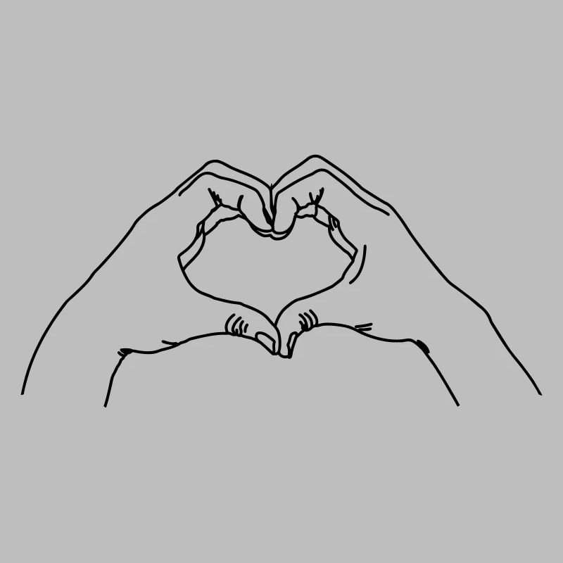 Geste de la main AMOUR