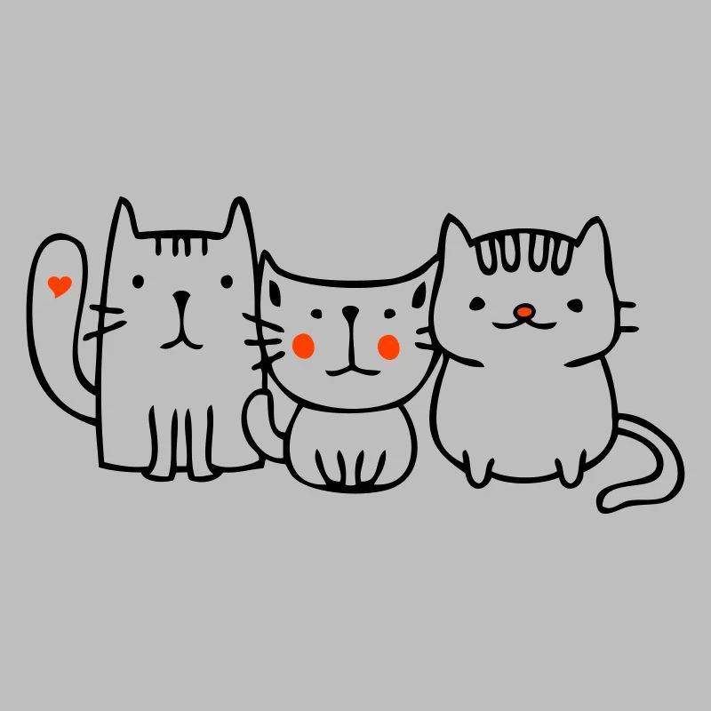 three little cats