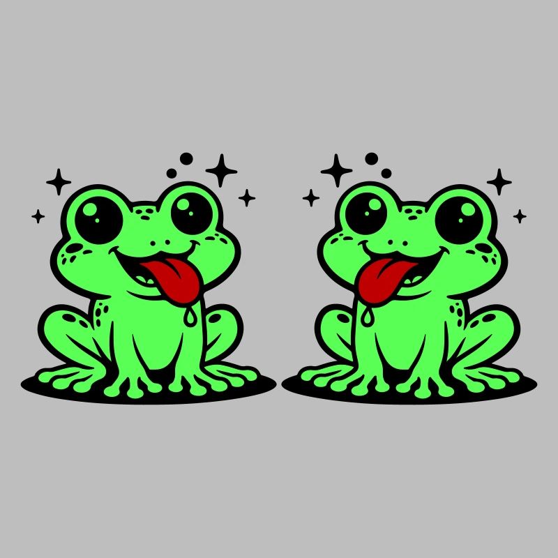 Toad couple frog