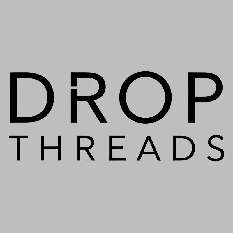 Drop Threads: Minimalistische Typografie