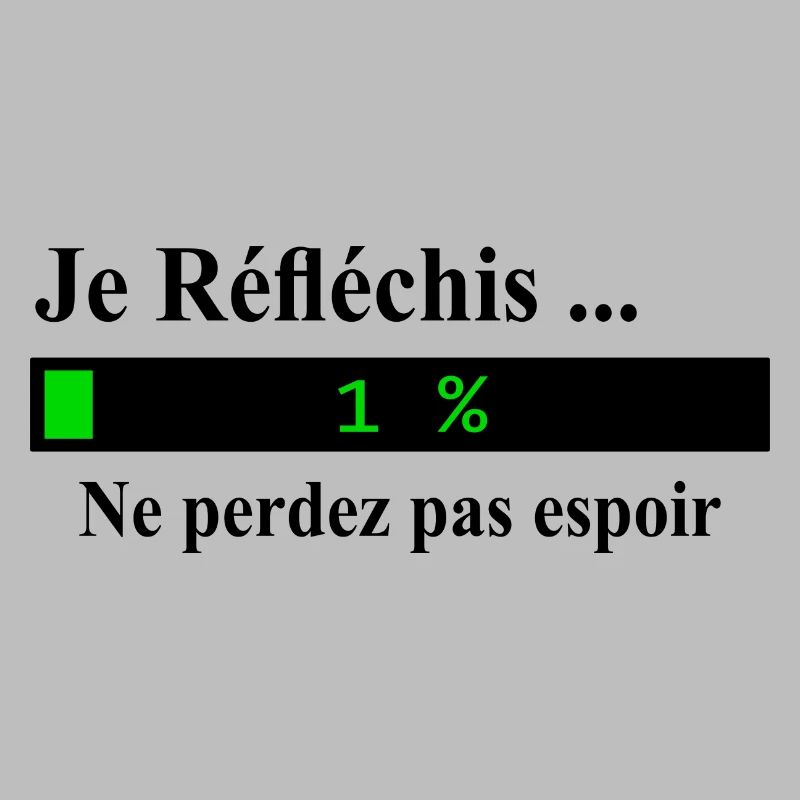 Je réfléchis ne perdez pas espoir