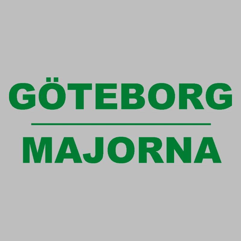 Göteborg Majorna – Design vert-noir