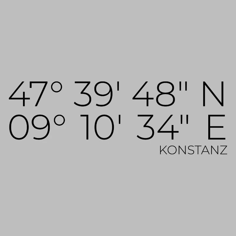Coordinates Konstanz Lake Constance