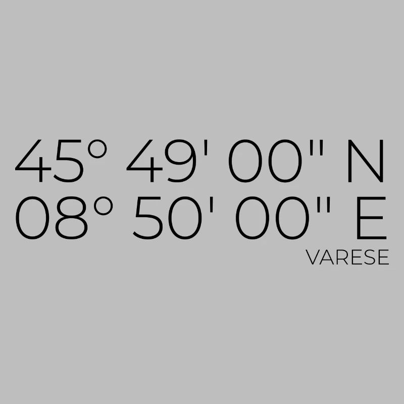 Coordinates Varese, Italy