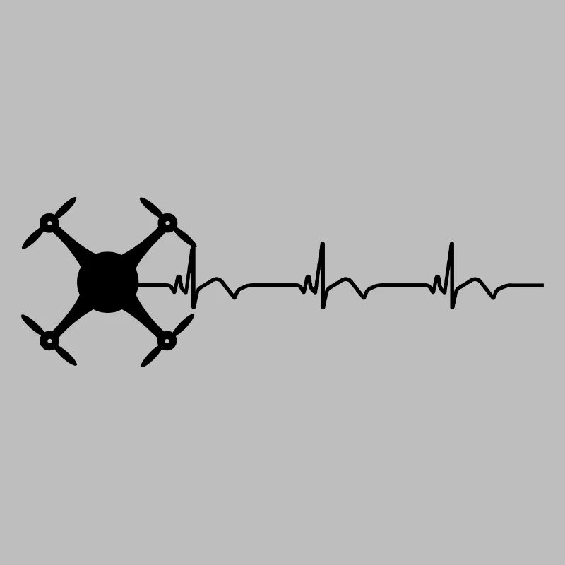 Drone Drone Pilot ECG Heartbeat