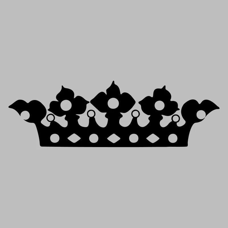 Couronne dorée avec nuance de perles