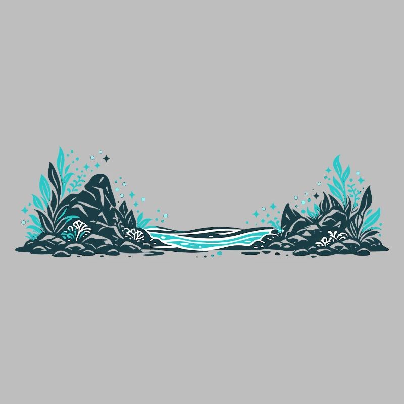 Jungle-style riverside