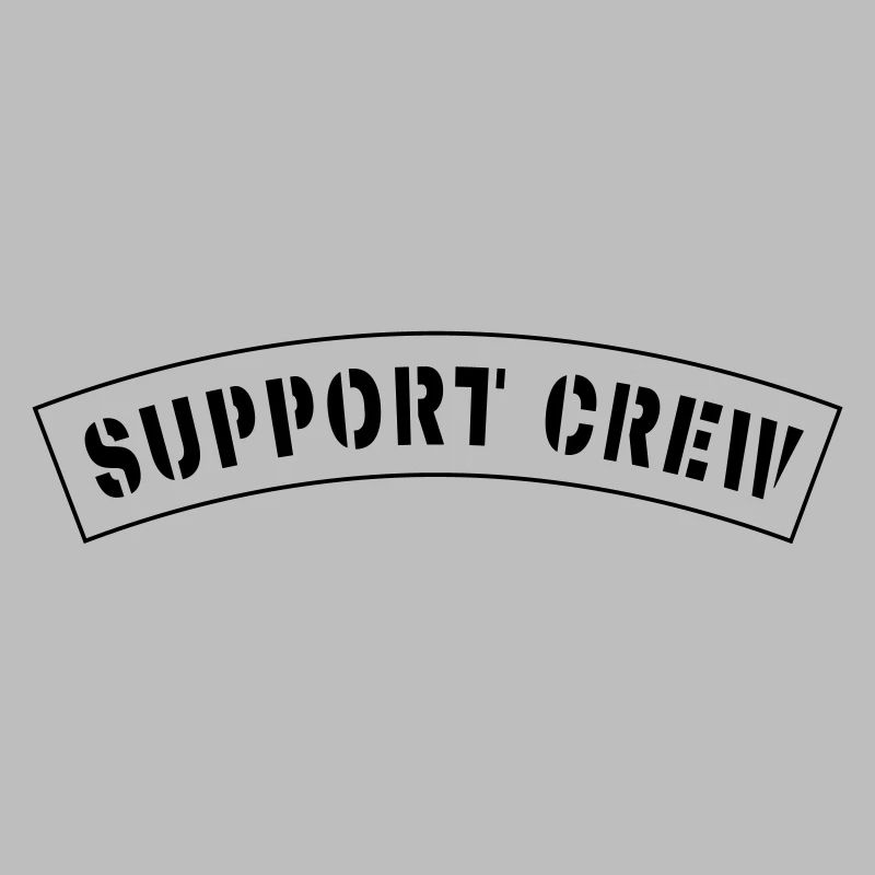 Patch de style équipage de soutien