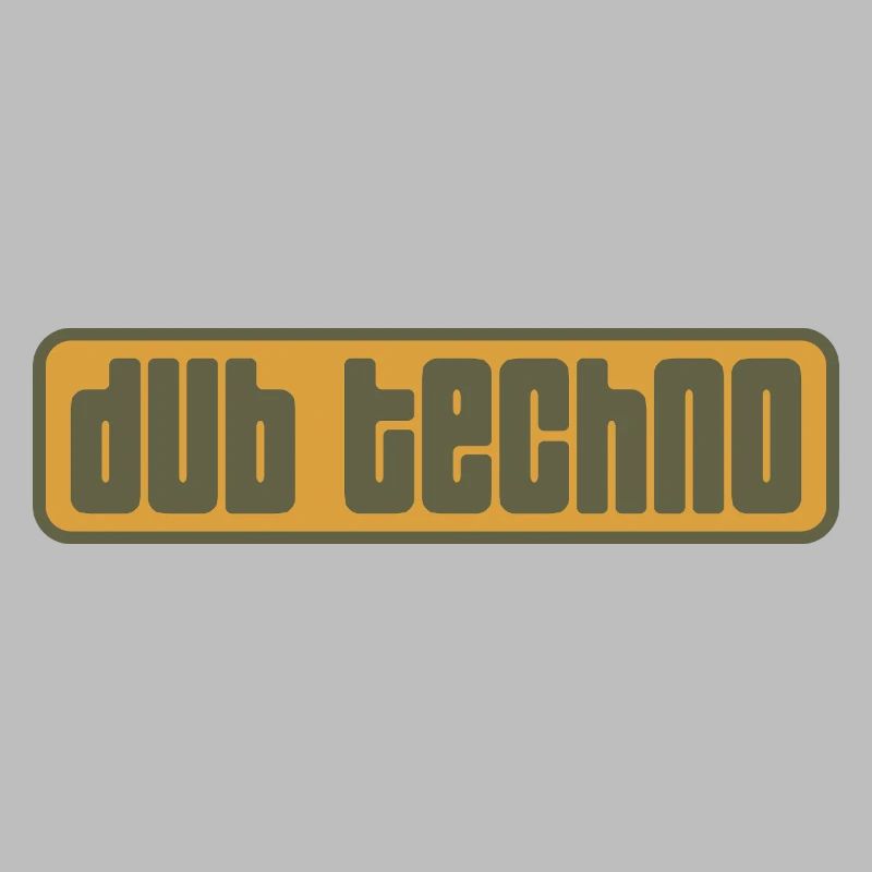 Dub Techno Retro Emblem