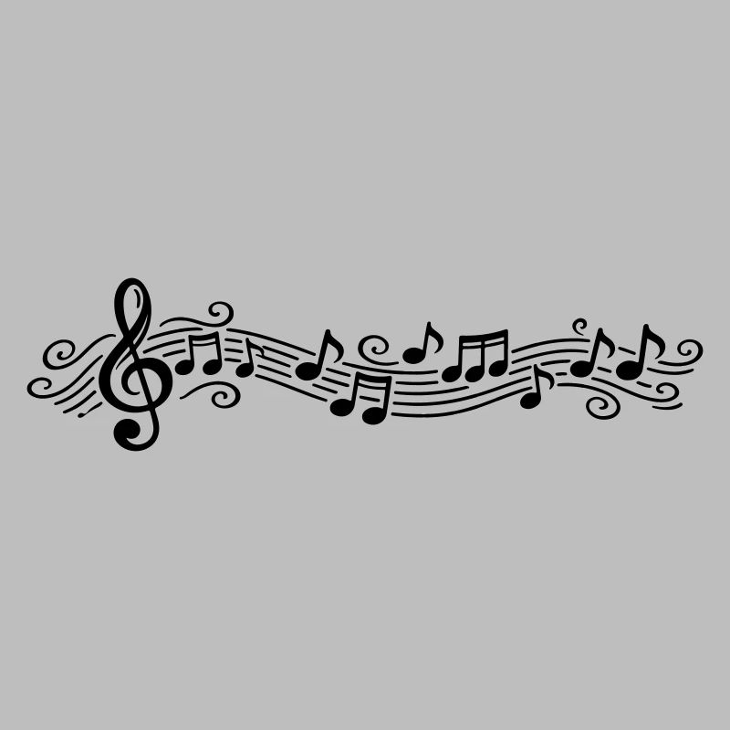 Musical Notes Melody Clefs