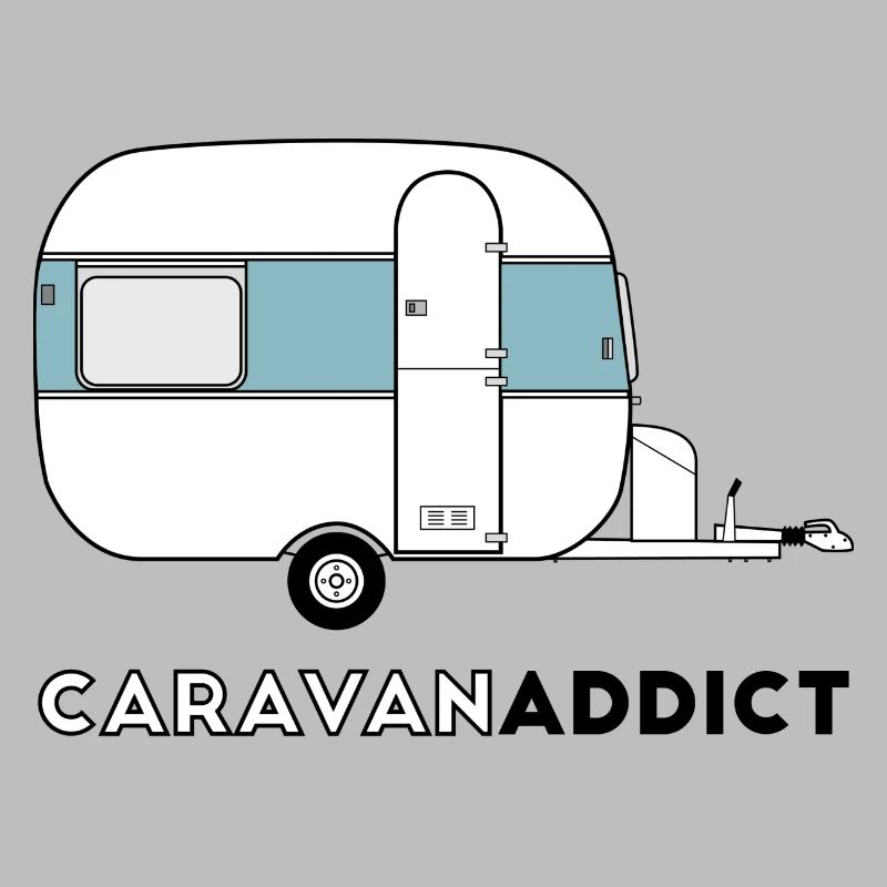 Caravan addict blue gray