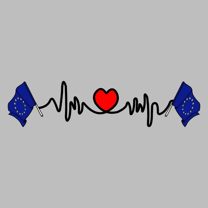 Herzfrequenz-Cardio-Flagge EU