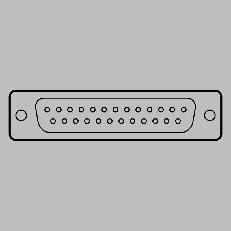 DB 25 Connector Parallel, Drucker