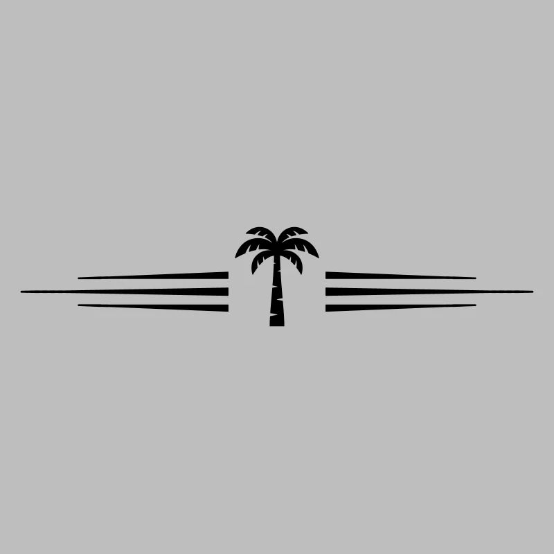 Palme Symbol Linie