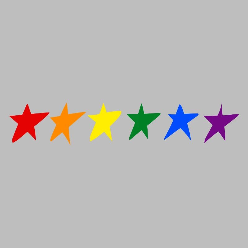 ÉTOILES AVEC DES COULEURS LGTB