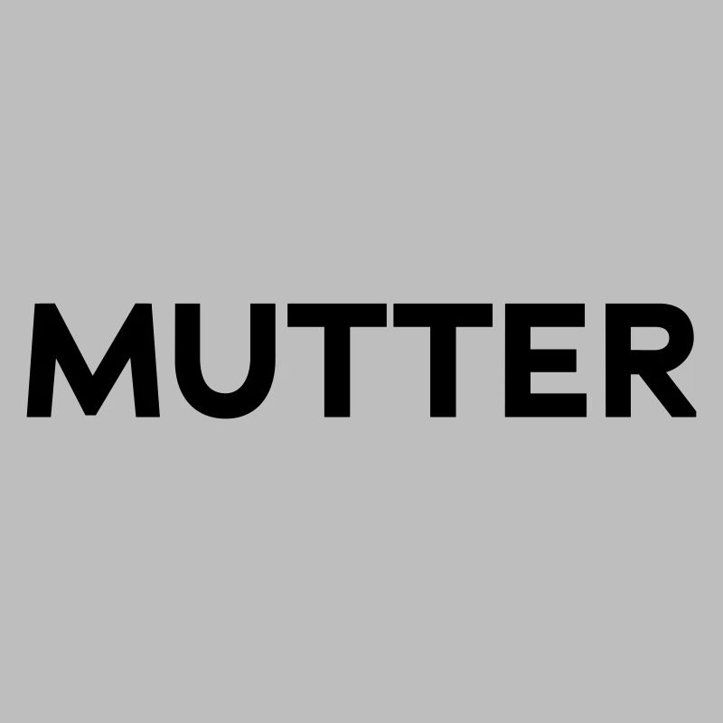 Mutter Typografie Design VATER-MUTTER-KIND Geburt