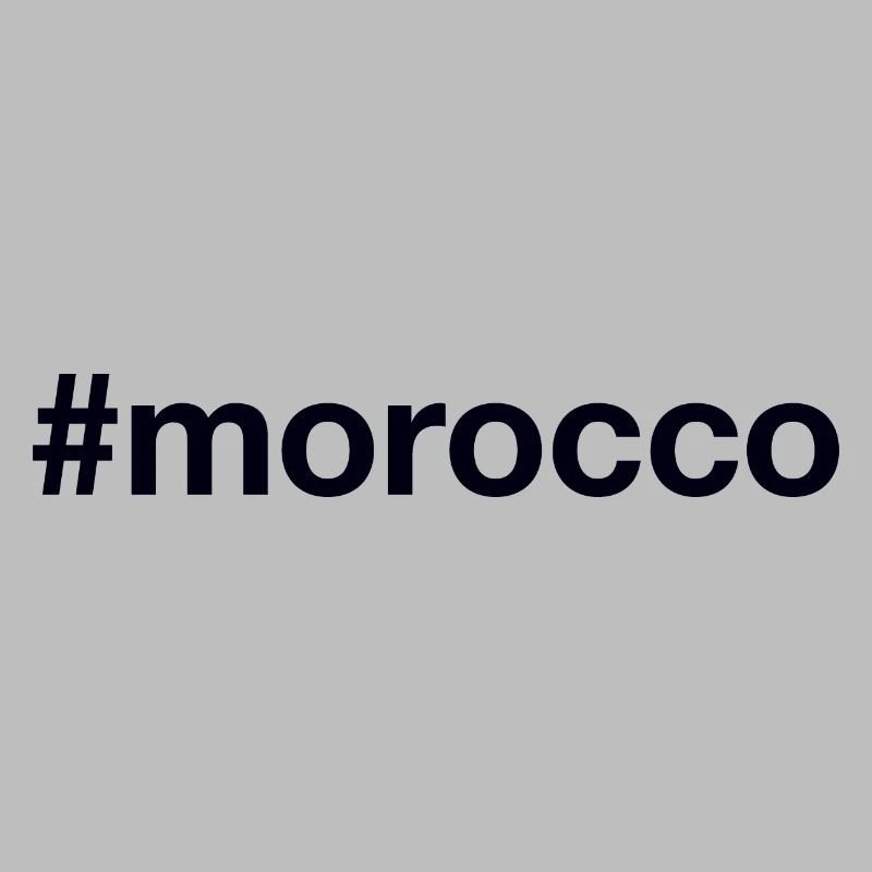 MOROCCO Hashtag Marokko