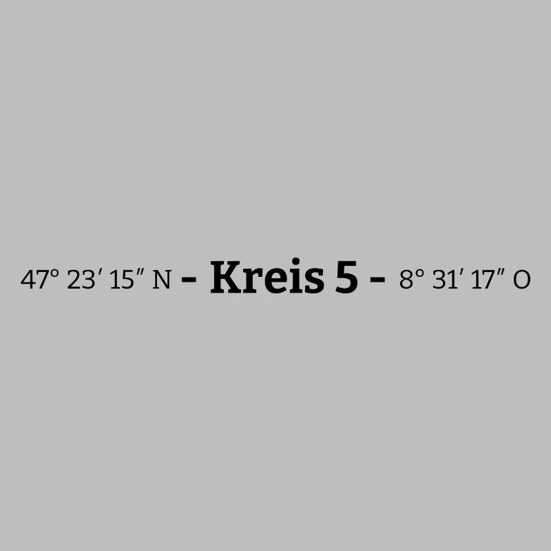 Coordinates District 5 Zurich
