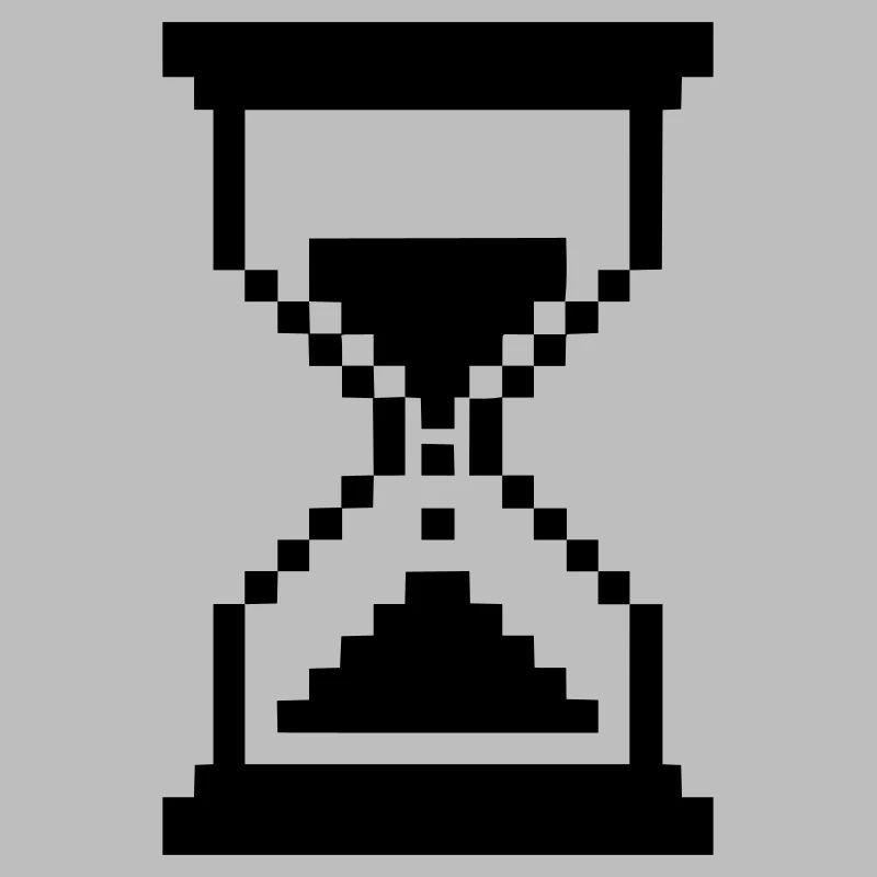 Pixel Hourglass Loading Icon