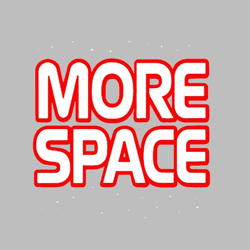 Plus de texte néon spatial