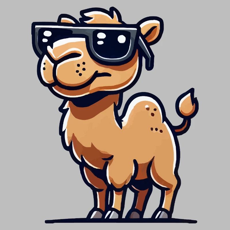kamel comic sonnenbrille